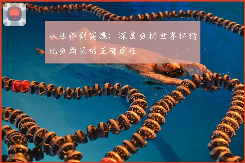从法律到实操:深度分析世界杯猜比分购买的正确途径